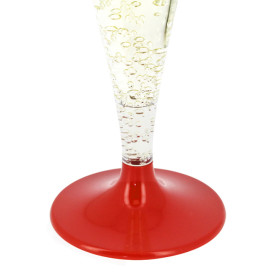 Plastic stam fluitglas Mousserende Wijn rood 140ml 2P (20 stuks)