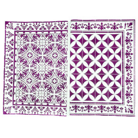 Set de Table papier 30x40cm "Alhambra" Aubergine 50g/m² (1000 Utés)