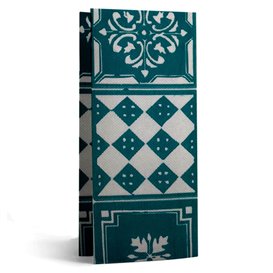Papieren Servet Dubbel Punt 1/8 33x40cm "Alhambra" Turkoois (2000 stuks) 