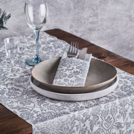 Nappe Rouleau en Airlaid 1,2x25m "Versailles" Gris 50g/m² (1 Utés)