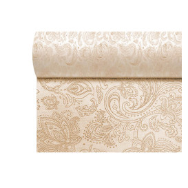Niet geweven Tafelkleed Rol 1,2x50m "Mandala" Crème 50g/m² V40cm (4 Stuks)