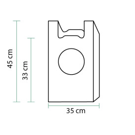 Plastic Hemddraagtassen 100% Biologisch afbreekbaar 35x45 cm (100 stuks) 