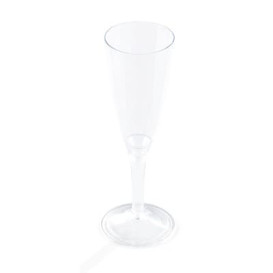 Flûte à Champagne Pied Transparent 100ml (10 Unités)