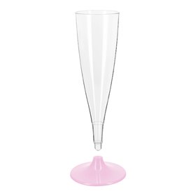 Herbruikbare Plastic Stam Fluitglas Mousserende Wijn Wit 140ml 2P (6 stuks)