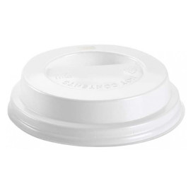 Couvercle Perforé pour Gobelet Carton 7Oz Blanc Ø7,2cm (100 Utés)