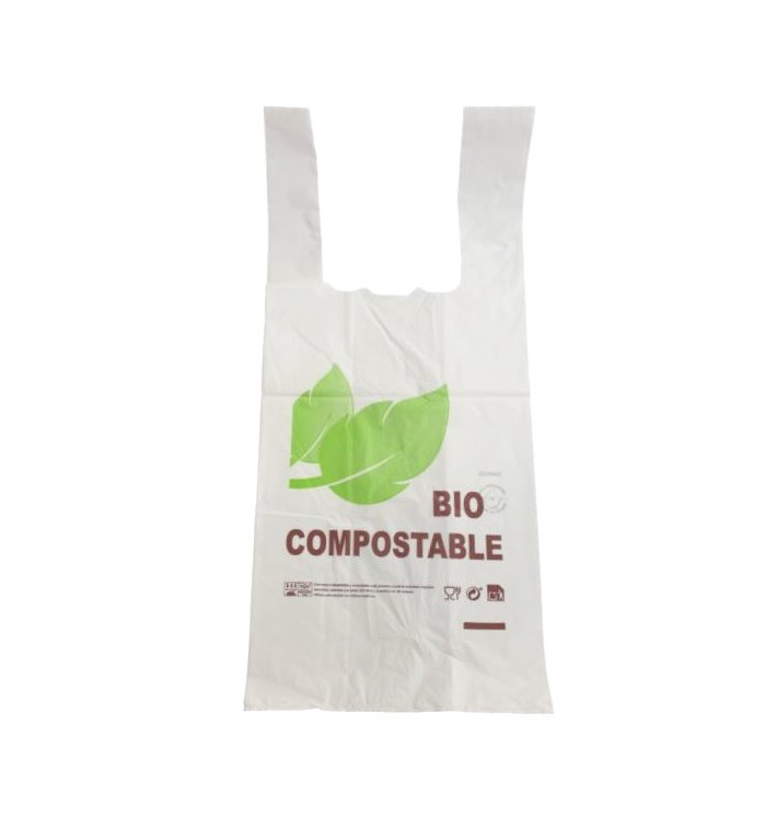 Sac à Bretelles 100% Compostable 35x50cm (2000 Utés) Sac à Bretelles 100% Compostable 35x50cm (2000 Utés)