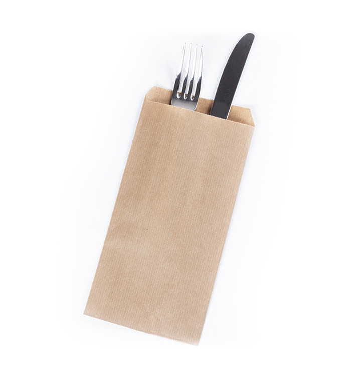 Enveloppe Bestekhouder Kraft Gelegd 11x24cm (1000 stuks) Enveloppe Bestekhouder Kraft Gelegd 11x24cm (1000 stuks)