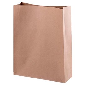 Papieren zak zonder handvat kraft 35+18x33cm (250 stuks)
