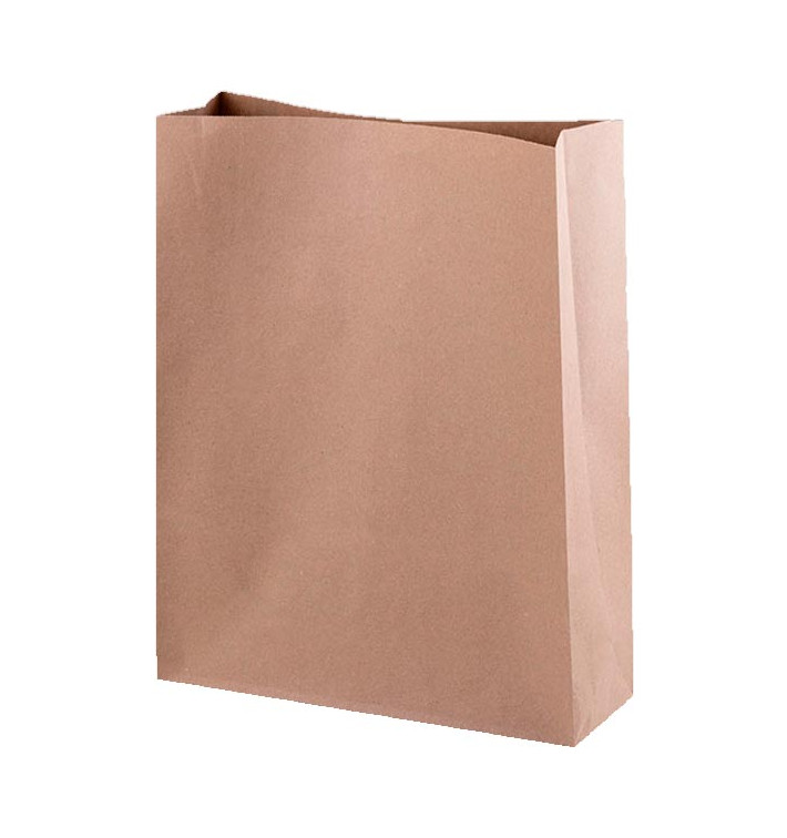 Papieren zak zonder handvat kraft 44+15x40,5cm (25 stuks) Papieren zak zonder handvat kraft 44+15x40,5cm (25 stuks)
