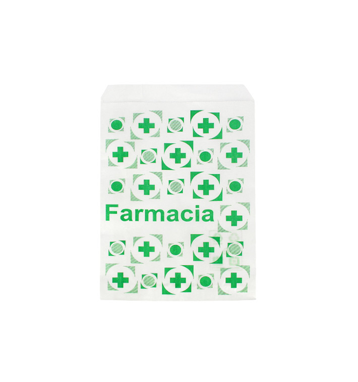 Sac Papier Blanc Pharmacie 12+6x20cm (1.000 Utés) Sac Papier Blanc Pharmacie 12+6x20cm (1.000 Utés)