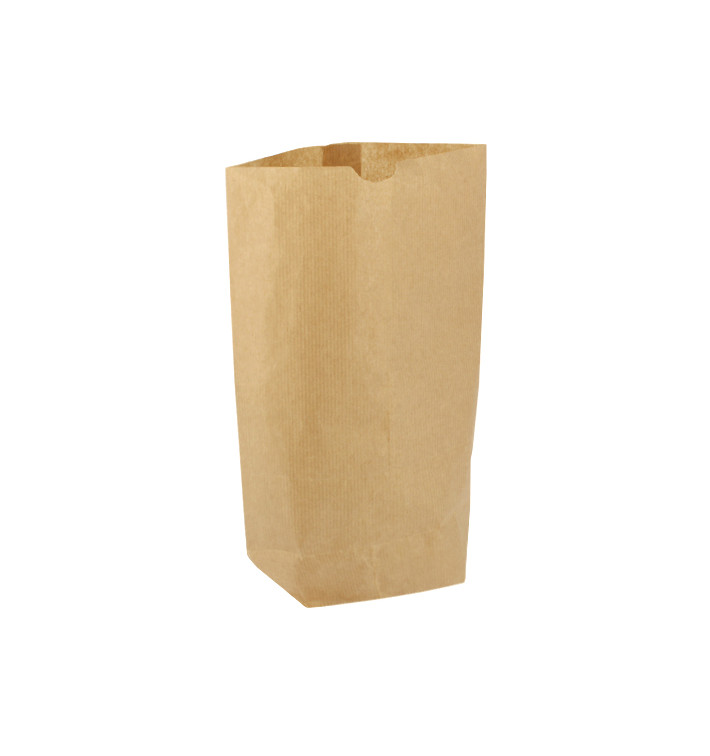 Papieren Zak met Zeshoekige Base Kraft 23x35cm (1000 stuks) Papieren Zak met Zeshoekige Base Kraft 23x35cm (1000 stuks)