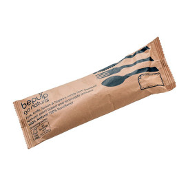 Set de Couverts en Bambou Avec Serviette 3Pcs (50 Sets)
