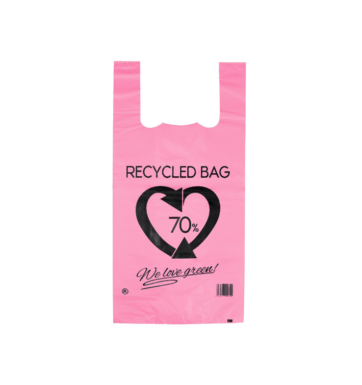 Plastic Hemddraagtassen 70% Gerecycled Roze 42x53cm 50µm (50 stuks) Plastic Hemddraagtassen 70% Gerecycled Roze 42x53cm 50µm (50 stuks)