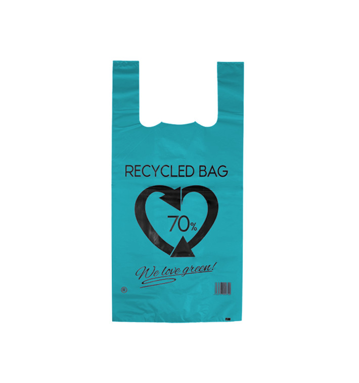 Sac à Bretelles 70% Recyclé Bleu 42x53cm 50µm (50 Utés) Sac à Bretelles 70% Recyclé Bleu 42x53cm 50µm (50 Utés)
