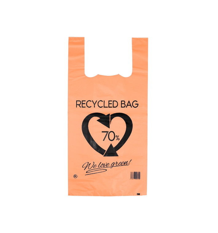 Plastic Hemddraagtassen 70% Gerecycled Oranje 42x53cm 50µm (1.000 stuks) Plastic Hemddraagtassen 70% Gerecycled Oranje 42x53cm 50µm (1.000 stuks)