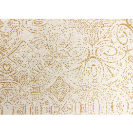 Voorgesneden Papieren Tafelkleed 1x1m "Mosaic" Crème 40g/m² (400 Stuks)