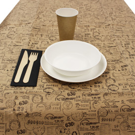 Nappe en papier 1x1m Kraft "Postale" 40g/m² (400 Utés)