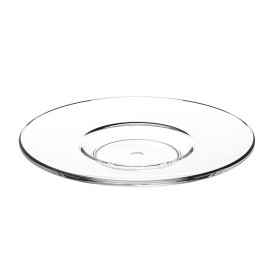 Assiette Sous Tasse Réutilisable SAN pour Tasse “Expresso” Transparent 80ml (6 Utés)