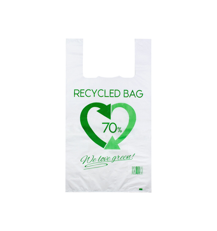 Sac à Bretelles 70% Recyclé 50x60cm 50µm (100 Utés) Sac à Bretelles 70% Recyclé 50x60cm 50µm (100 Utés)