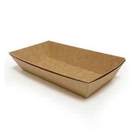 Boîte à MenuBox Carton Kraft avec Fenêtre 20x20x8,5cm (55 Utés)