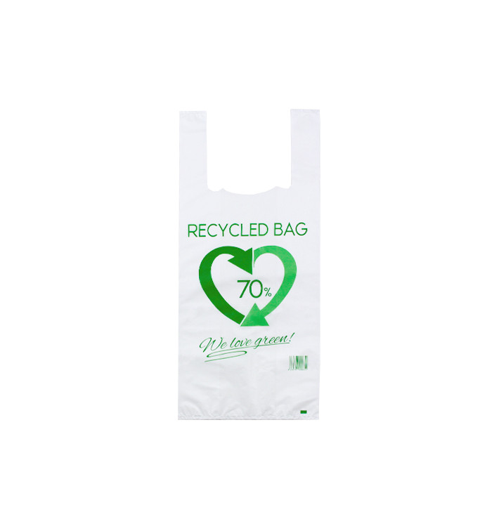 Sac à Bretelles 70% Recyclé 35x50cm 50µm (100 Utés) Sac à Bretelles 70% Recyclé 35x50cm 50µm (100 Utés)