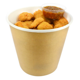 Container de Poulet Frit avec Couvercle 2550ml (100 Unités)