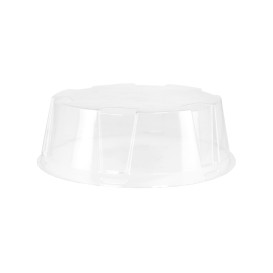 Deksel voor Cakeplak Container APET Transparant Ø18x8cm (10 Stuks)