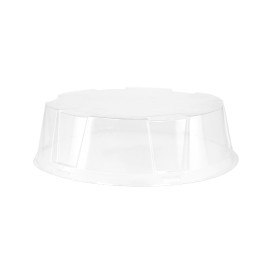 Cloche à Plateau Gâteaux APET Transparent Ø20x8cm (210 Utés)