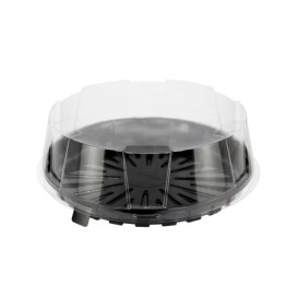 Cloche à Plateau Gâteaux APET Transparent Ø20x8cm (210 Utés)