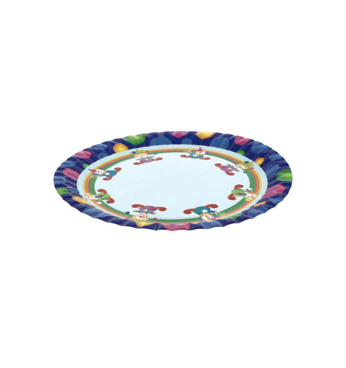 Assiette carton Clown 23cm (504 Unités) Assiette carton Clown 23cm (504 Unités)