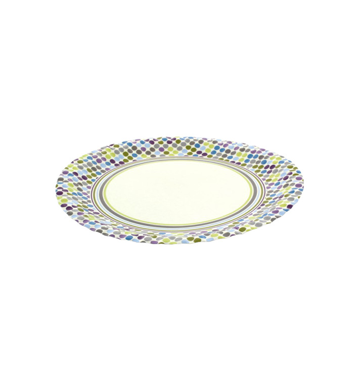 Assiette carton décorée 23cm (8 Unités) Assiette carton décorée 23cm (8 Unités)