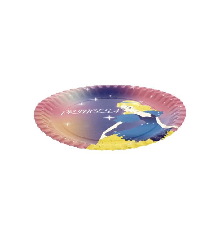 Assiette carton Princesse 18cm (504 Unités) Assiette carton Princesse 18cm (504 Unités)