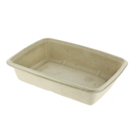 Suikerriet Container PLA gelamineerd 600ml 16x23x3cm (300 Stuks)