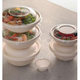 Couvercle Dôme en Plastique rPET Cristal Ø21x3cm (25 Utés)
