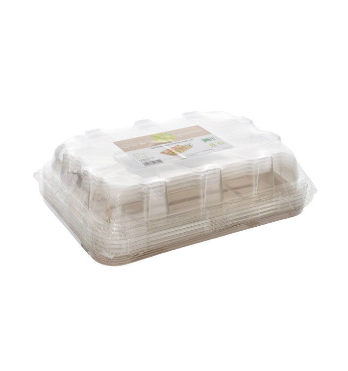 Suikerriet dienblad met Deksel 35x24x11cm (35 Stuks) Suikerriet dienblad met Deksel 35x24x11cm (35 Stuks)