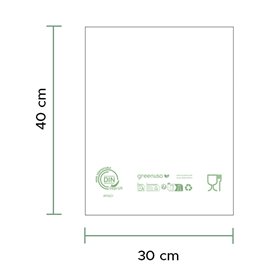 Plastic zak 100% biologisch afbreekbaar 16x24cm (100 stuks)