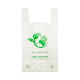 Sac à Bretelles 100% Compostable 30x40 cm (100 Utés)