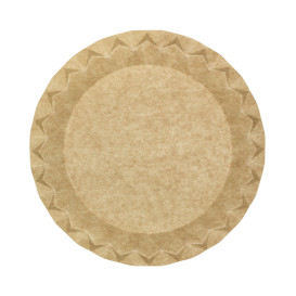 Assiette en Carton Kraft “Flower” Ø23cm 245g/m² (600 Utés)