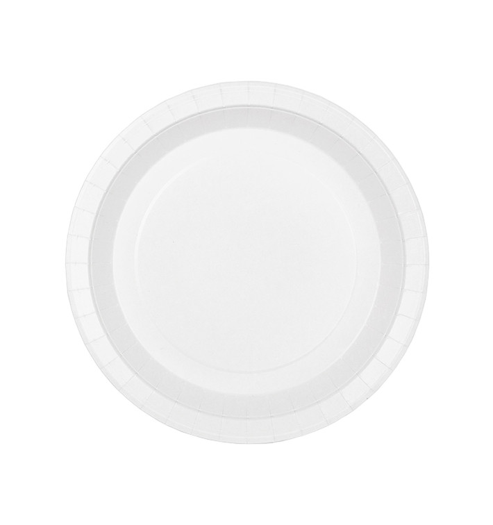 Papieren bord Rond vormig Vetvrij Wit Ø22cm 200g/m² (400 stuks) Papieren bord Rond vormig Vetvrij Wit Ø22cm 200g/m² (400 stuks)