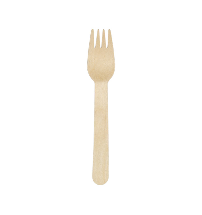 Wegwerp Hout Vork 16cm (1.000 Stuks) Wegwerp Hout Vork 16cm (1.000 Stuks)