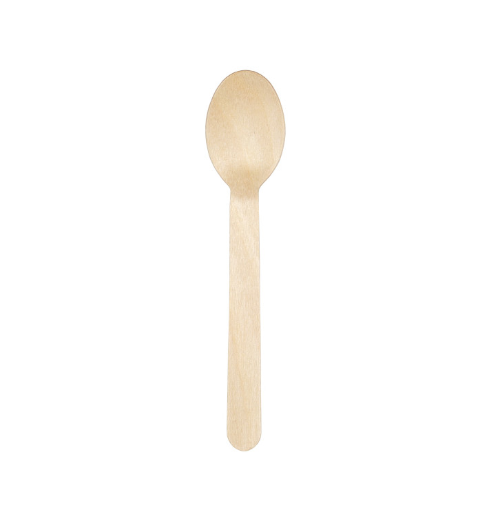 Cuillère en Bois Jetable 16cm (25 Utés) Cuillère en Bois Jetable 16cm (25 Utés)