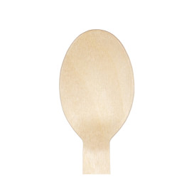 Cuillère en Bois Jetable 16cm (25 Utés)