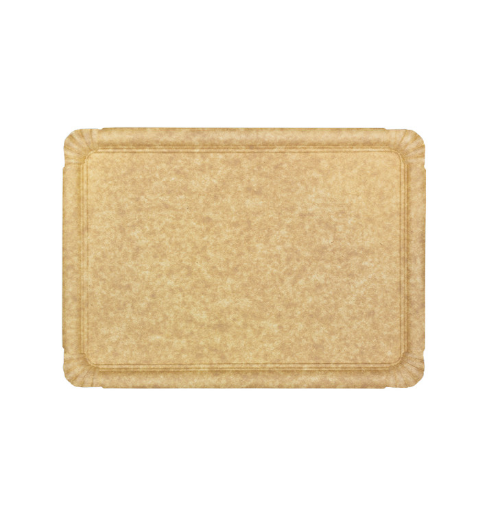 Plat en Carton Kraft "Flower" 25x34cm 390g/m² (750 Utés) Plat en Carton Kraft "Flower" 25x34cm 390g/m² (750 Utés)