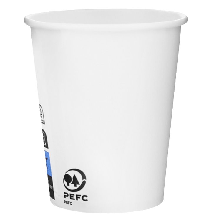 Gobelet Carton Blanc 6Oz/180ml Ø7,0cm (100 Unités) Gobelet Carton Blanc 6Oz/180ml Ø7,0cm (100 Unités)
