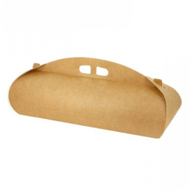 Boîte à Bûche de Noël Kraft 35x10x10cm (25 Utés)