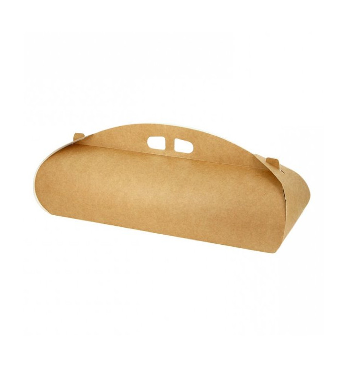 Boîte à Bûche de Noël Kraft 28x8x9cm (25 Utés)