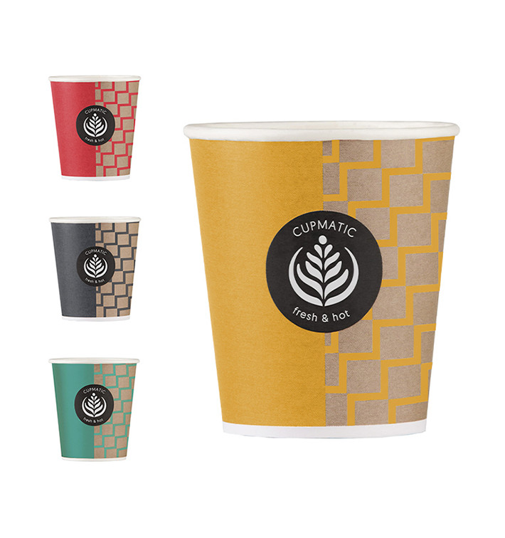 Gobelet Carton Cupmatic 6 Oz/192ml Ø7,0cm (100 Utés) Gobelet Carton Cupmatic 6 Oz/192ml Ø7,0cm (100 Utés)