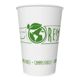 Gobelet Carton "Bio" 7Oz/220ml Blanc (50 Utés)