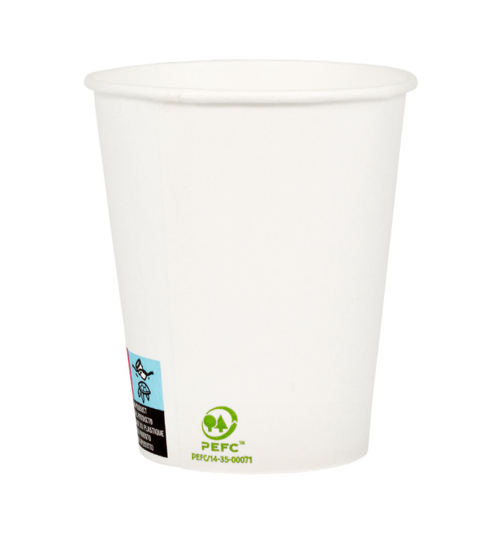Gobelet Carton Blanc 9Oz/280ml Ø8,0cm (50 Unités) Gobelet Carton Blanc 9Oz/280ml Ø8,0cm (50 Unités)