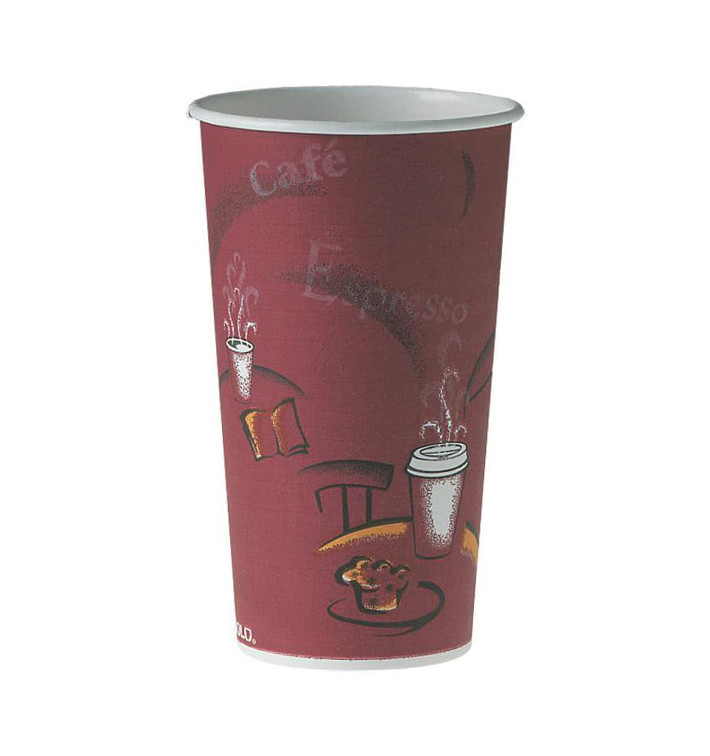 Gobelet Carton 20Oz/600ml "Bistro" Ø8,9cm (40 Utés) Gobelet Carton 20Oz/600ml "Bistro" Ø8,9cm (40 Utés)